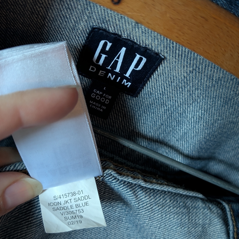 GAP ICON Denim Jean Jacket - Saddle Blue 🧥 - Picture 9 of 13